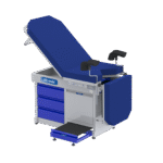 Mesa de Examen Ginecológica con Cajonera Lateral y Escabel