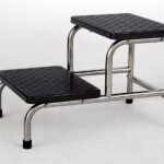 Escabel de Dos Peldaños Acero Cromado Importado